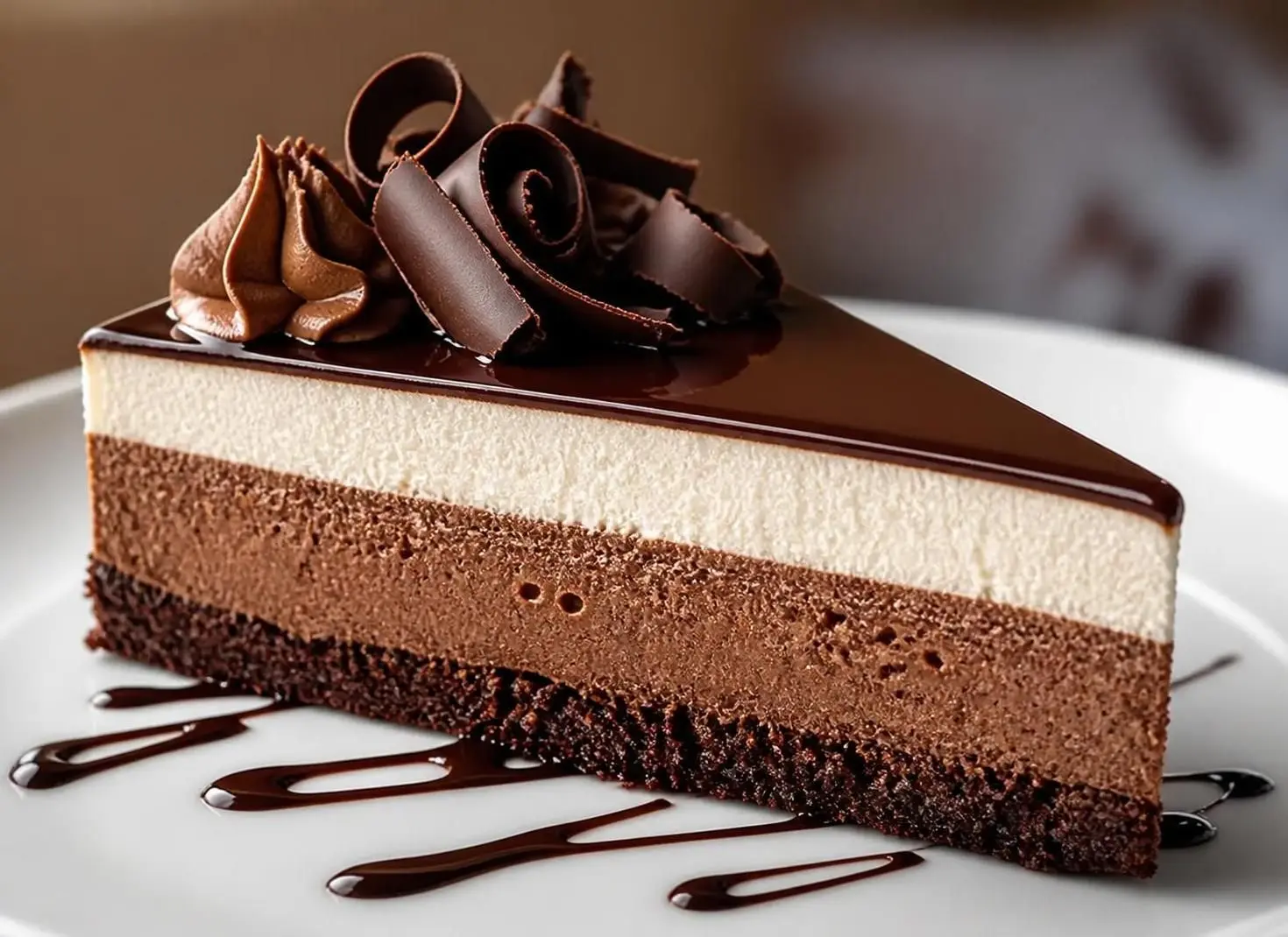 Black Tie Mousse Cake (V)