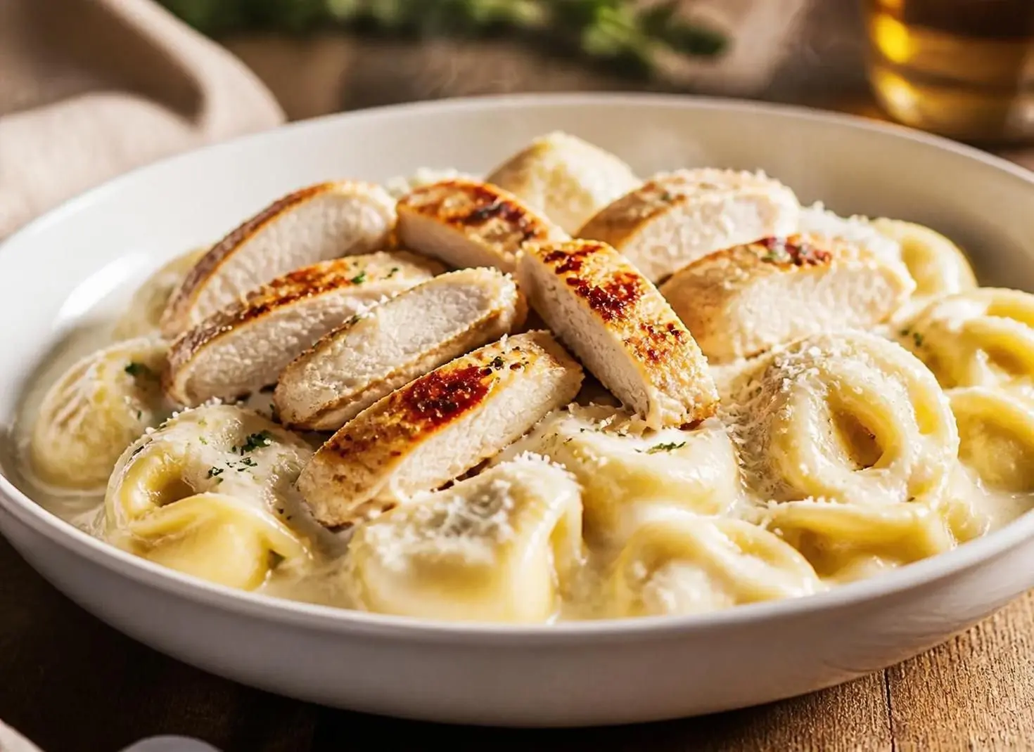 Chicken Tortelloni Alfredo