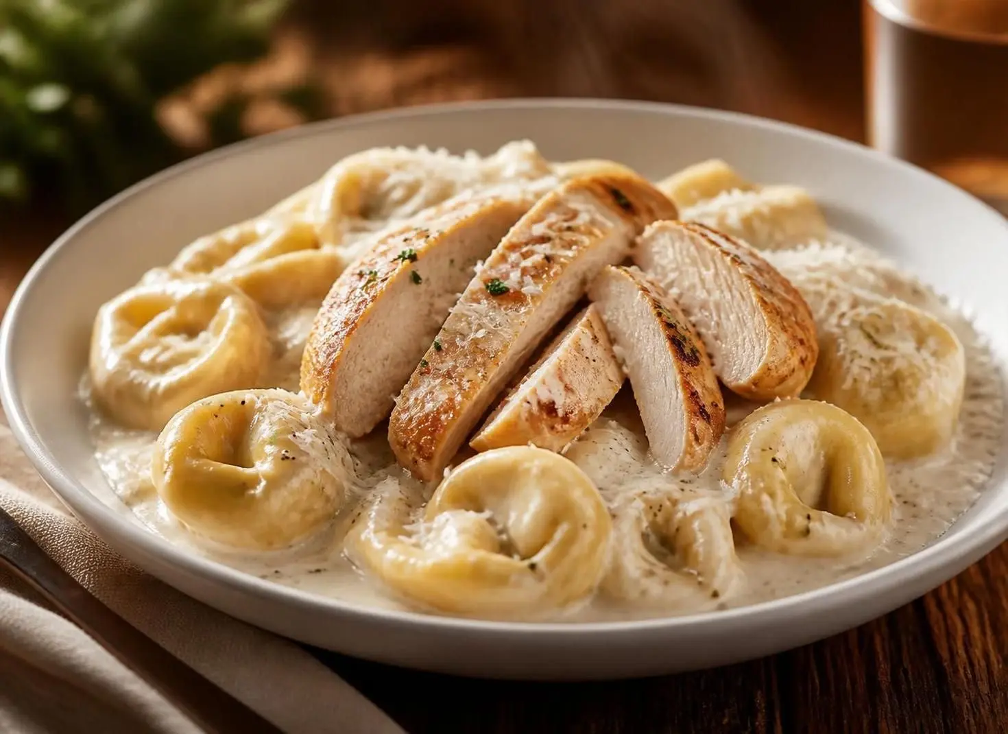 Chicken Tortelloni Alfredo