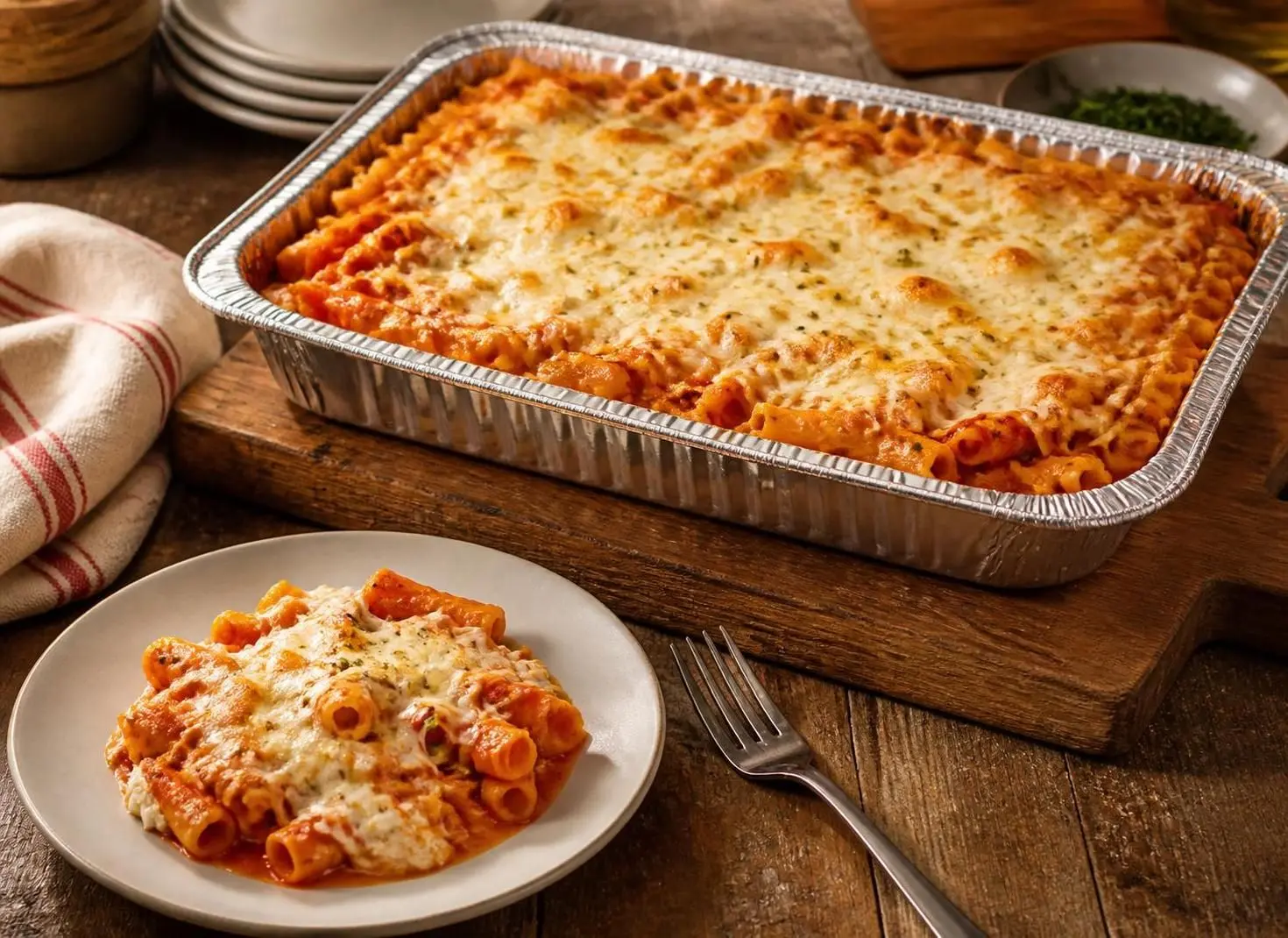 Five Cheese Ziti al Forno (Serves 4 – 6)