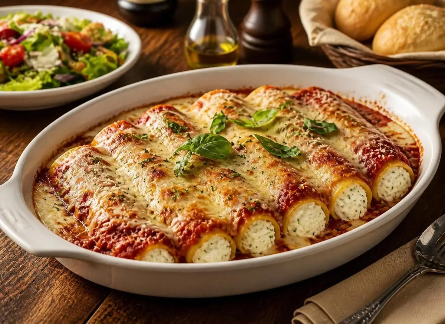 Four-Cheese Manicotti