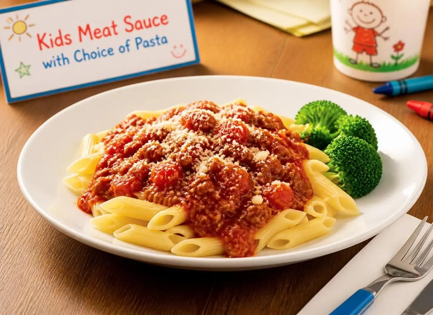 Kids Meat Sauce with Choice of Pasta