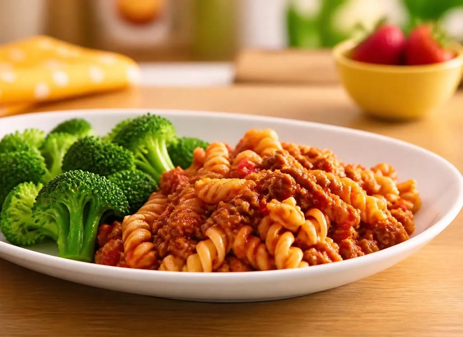 Kids Rotini with Meat Sauce