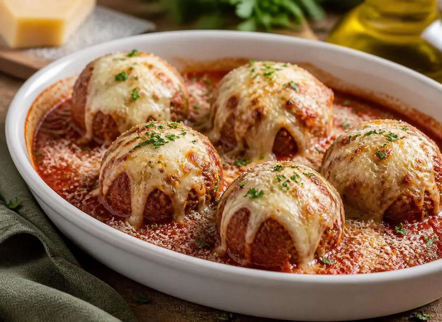 Meatballs Parmigiana