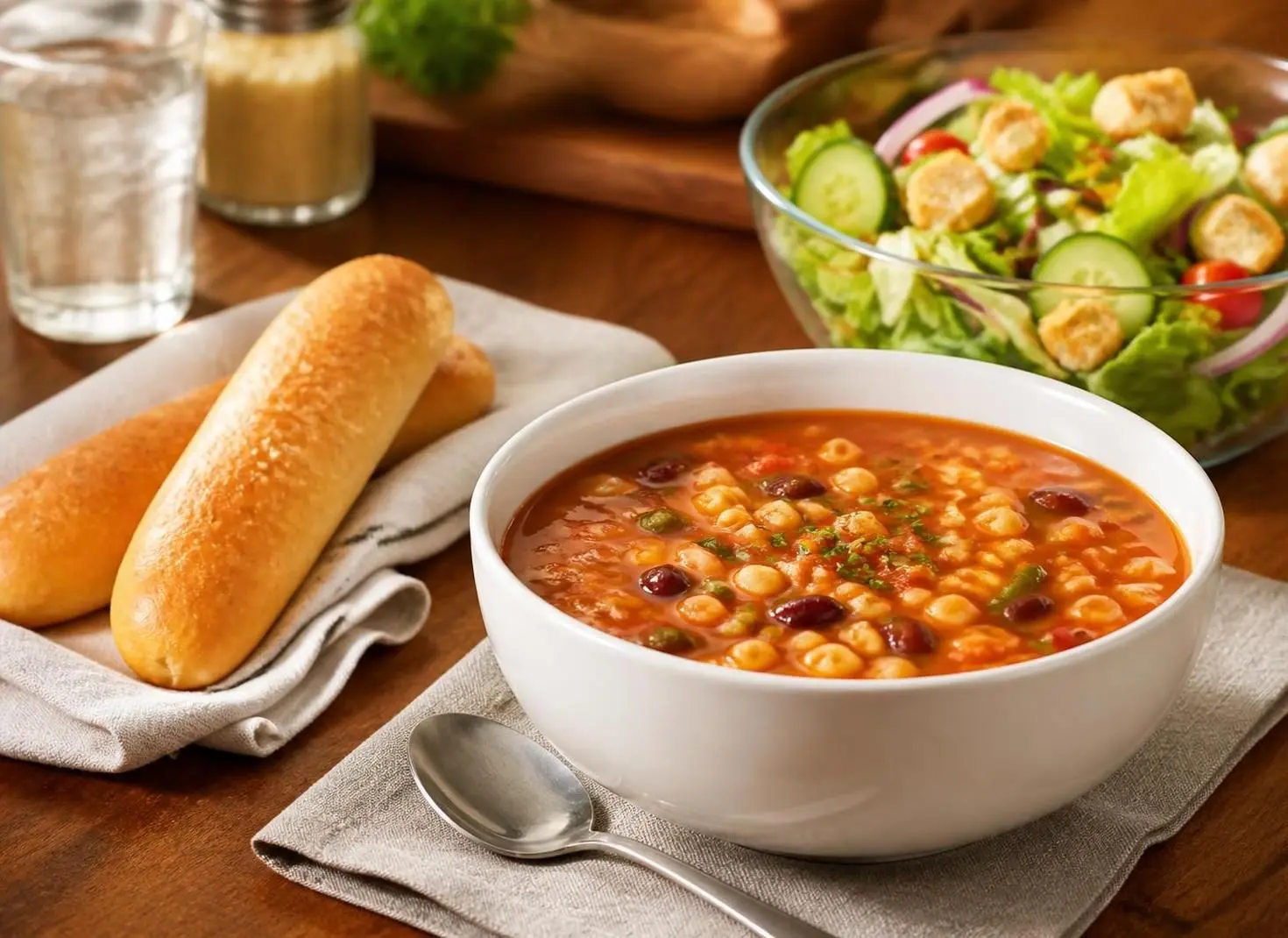 Soup, Salad & Breadstick